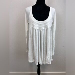 NWT: Free People Rib Open Scoop Neck Tie Back Size Medium
